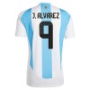 Original Fußballtrikot Argentinien J. Alvarez 9 Heimtrikot 2024 Für Herren